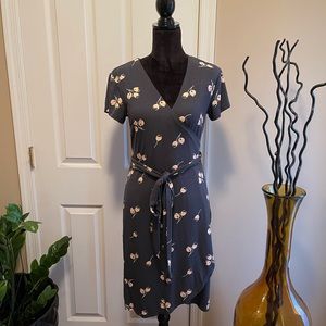 LOFT Short Sleeve Wrap Dress